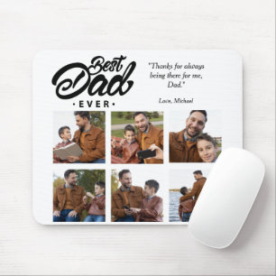 Best Dad Ever Custom Photo Mouse Mat