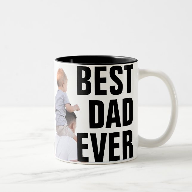 Best Dad Ever Custom Photo Mug (Right)