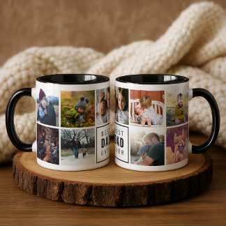 Best DAD Ever Custom Photo Mug