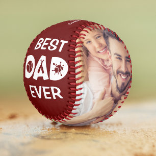 Best Dad Ever Custom Photo Personalised Name  Soft Softball