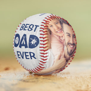 Best Dad Ever Custom Photo Personalised Name Softball