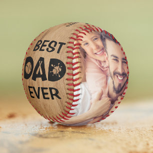 Best Dad Ever Custom Photo Personalised Name Softball
