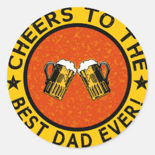 BEST DAD EVER custom stickers