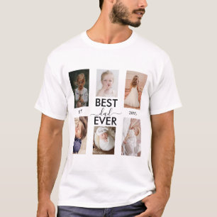 Best Dad Ever Customisable year and images T-Shirt
