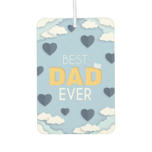 Best Dad Ever Cute Father's Day Car Air Freshener