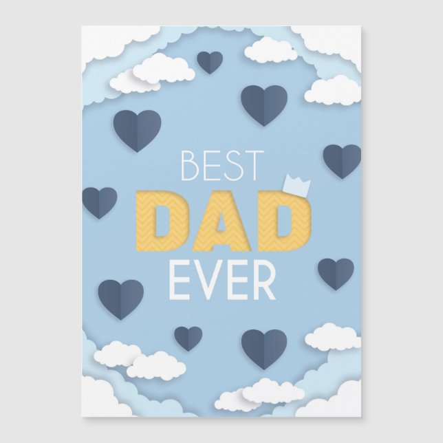 Best Dad Ever Cute Father's Day  card (Front)