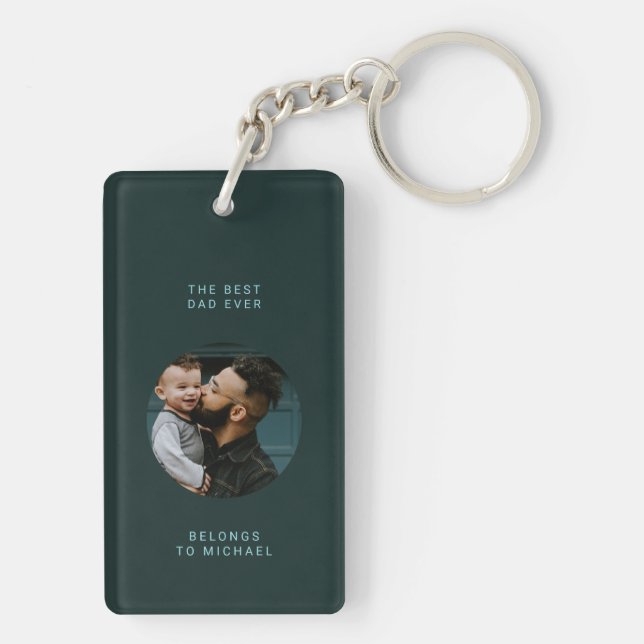 Best Dad Ever | Cute Father's day Key Ring (Back)