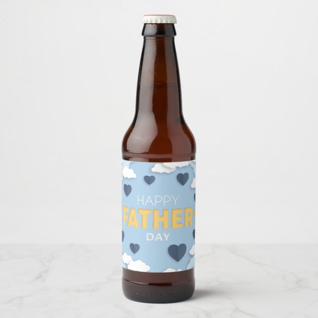 Best Dad Ever Cute Father's Day  Label (Front)