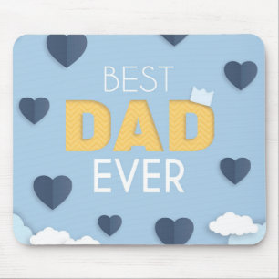 Best Dad Ever Cute Father's Day Mouse Mat