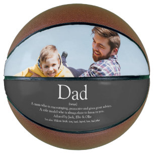 Best Dad Ever Definition Photo Grey Basketball