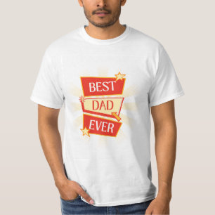 Best dad ever design t-shirt