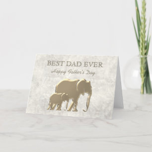 Best Dad Ever , Elegant Father's Day Holiday Card