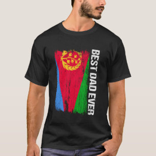 Best Dad Ever Eritrea Flag Eritrean Pride Design T-Shirt