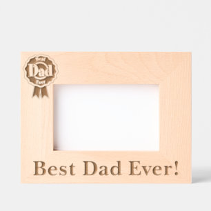 Best Dad Ever! Etched Frames