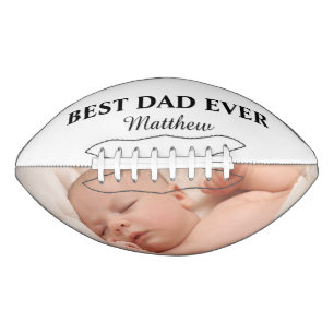 Best Dad Ever Family Photo Modern Football American Football