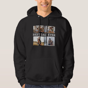 Best Dad Ever Father Daddy Photo Collage Picture Hoodie