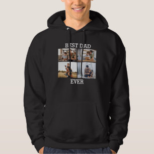 Best Dad Ever Father Daddy Photo Collage Picture Hoodie