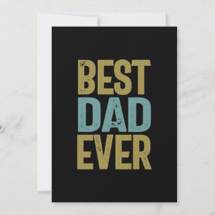 Best Dad Ever Father Gift Thank You Card