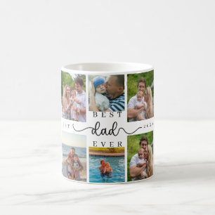 Best Dad Ever Father’s Day 8 Photo Collage Coffee Mug