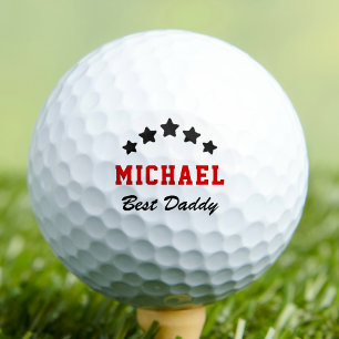Best Dad Ever Father`s Day Custom Name Golf Balls
