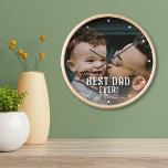 Best Dad Ever Father`s Day Family Full Photo  Clock<br><div class="desc">Best Dad Ever Father`s Day Family Full Photo Clock. Showcasing a full photo of your family, this wall clock also features the words "Best Dad Ever" as well as each family member's name. This personalised clock is the perfect way to show your father how much you care. Great as a...</div>