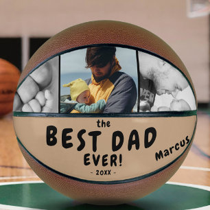 Best Dad Ever Father`s Day Keepsake 3 Photos Basketball