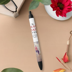 Best Dad Ever Father`s Day Photo Black Ink Pen