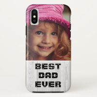 Best Dad Ever Father's Day 2020 Gray Wood Photo