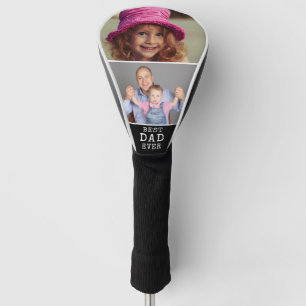 Best Dad Ever Father's Day 2 Photo Collage Golf Head Cover