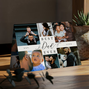 Best Dad Ever   Father's Day 6 Photo Collage Card