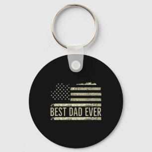 Best Dad Ever Father's Day Birthday 4th Of July Us Key Ring