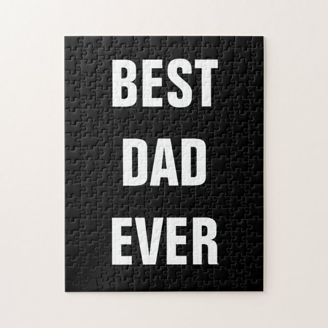 Best Dad Ever Father's Day Birthday Gift Custom Jigsaw Puzzle (Vertical)