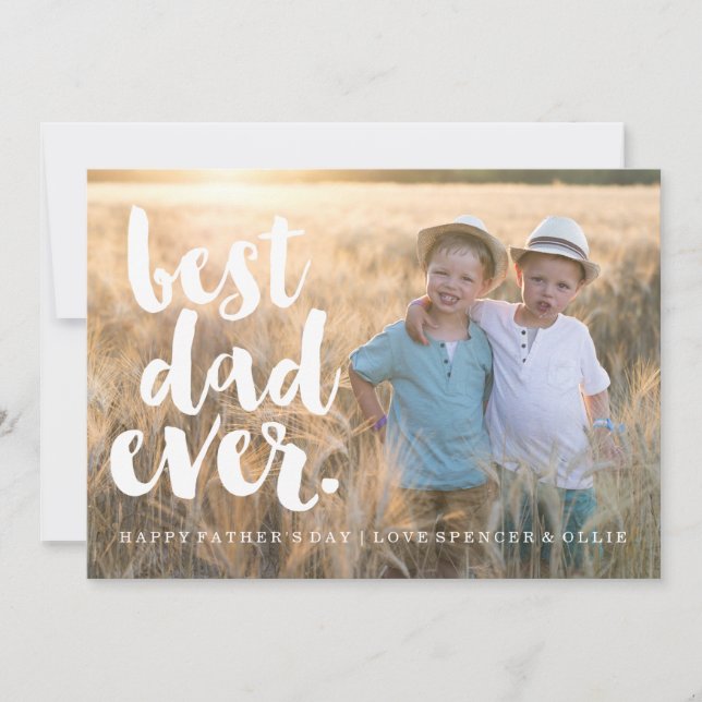 BEST DAD EVER | FATHERS DAY CARD (Front)