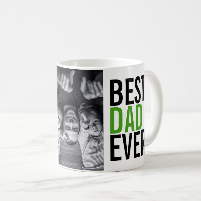 Best Dad Ever Father's Day Coffee Mug (Front Right)
