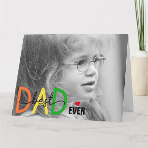 Best Dad Ever Father's Day Folded Greeting Card