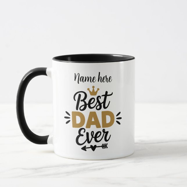 Best Dad Ever Father's Day Gift Coffee Mug (Left)