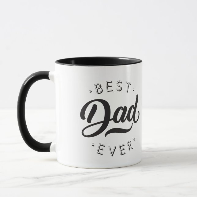 Best Dad Ever Father's Day Gift Happy Dad's Day Mug (Left)