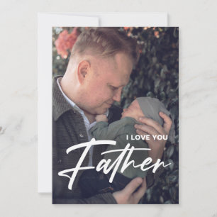 Best Dad Ever Father's Day gift   Thank You Photo Invitation