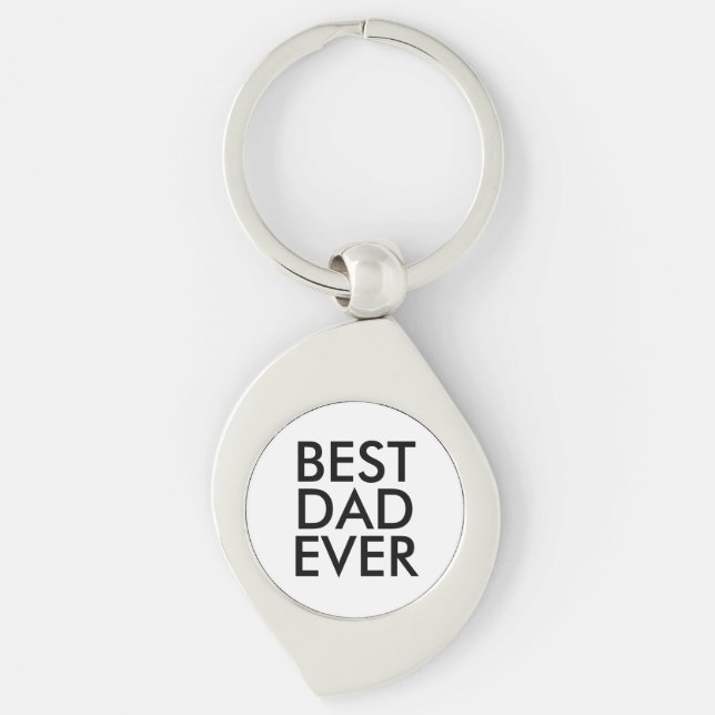 Best Dad Ever | Father's Day Key Ring (Front)
