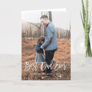 Best Dad Ever Father's Day Personalised Photo Card