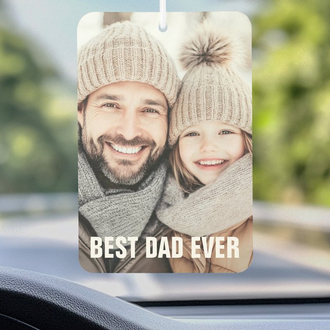 Best dad ever father's day photo car air freshener (Best dad ever father's day photo air freshener)