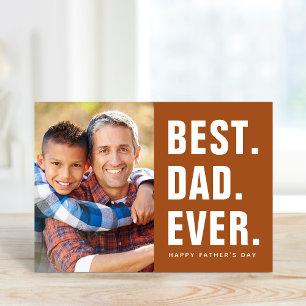 Best. Dad. Ever. Father's Day Photo Card