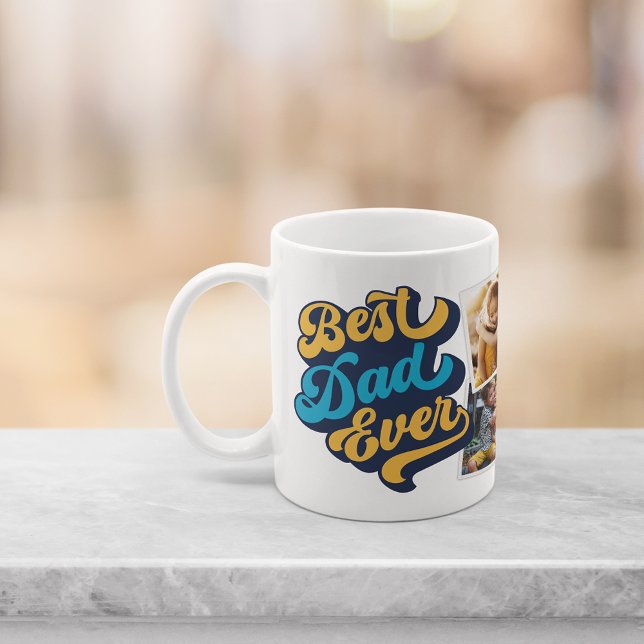 Best Dad Ever | Fathers Day Photo Collage Coffee Mug (Creator Uploaded)