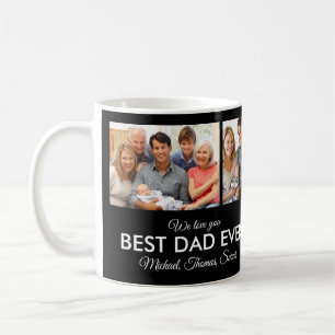 Best Dad Ever Fathers Day Photo Collage Coffee Mug