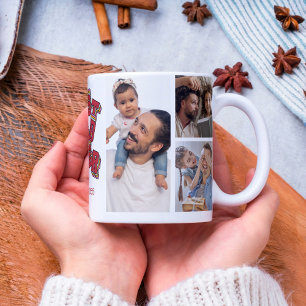 Best Dad Ever Father's Day Photo Collage Keepake Two-Tone Coffee Mug