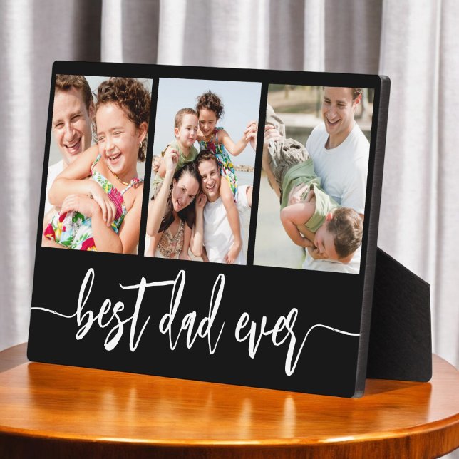 Best Dad Ever - Father's Day Photo Collage Plaque (Creator Uploaded)