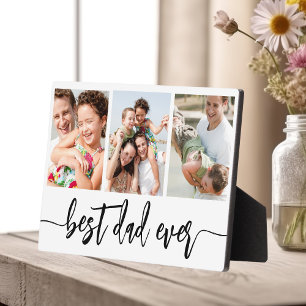Best Dad Ever - Father's Day Photo Collage Plaque