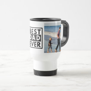 Best Dad Ever Father's Day Photo Collage Travel Mug