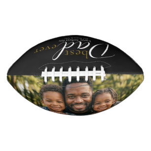 Best Dad Ever Fathers Day Photo Football American Football