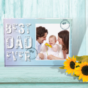 Best Dad Ever Father's Day Photo Grunge Typography